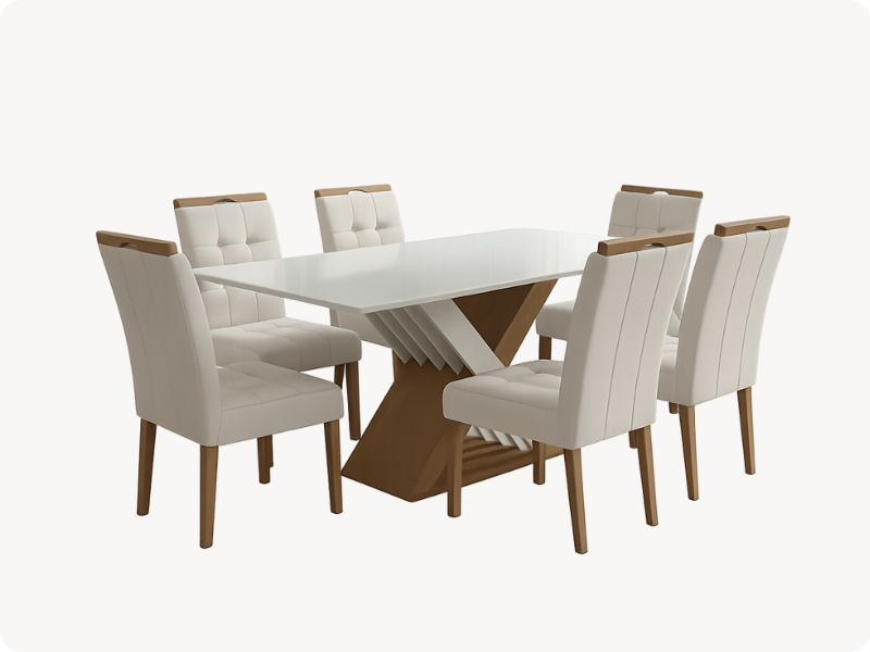 mesa 6 cadeiras
